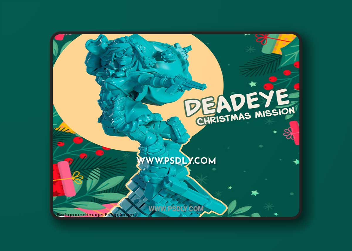 3D STL Christmas mission Deadeye