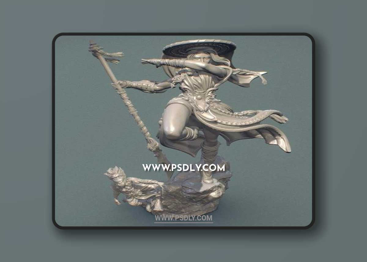 3D STL Mu Ron Yin the Wind Master