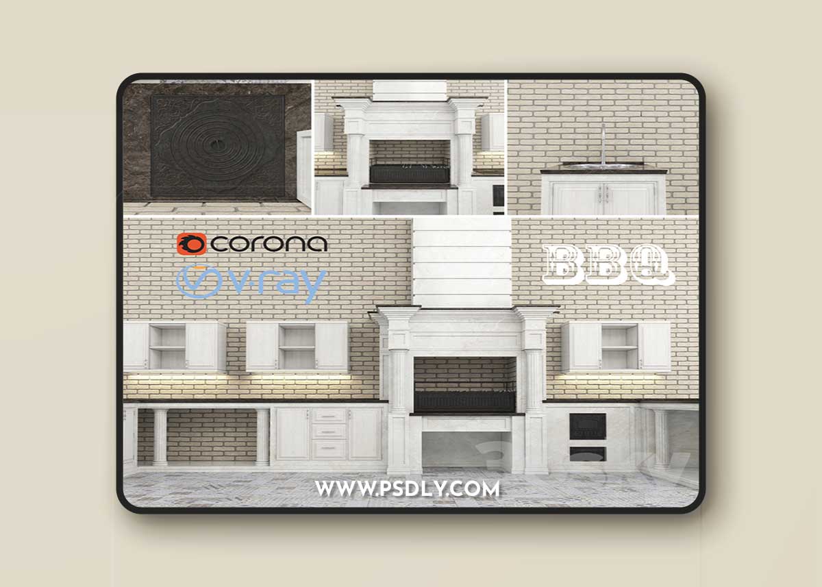 Barbecue classic / BBQ in classic style 3D Model