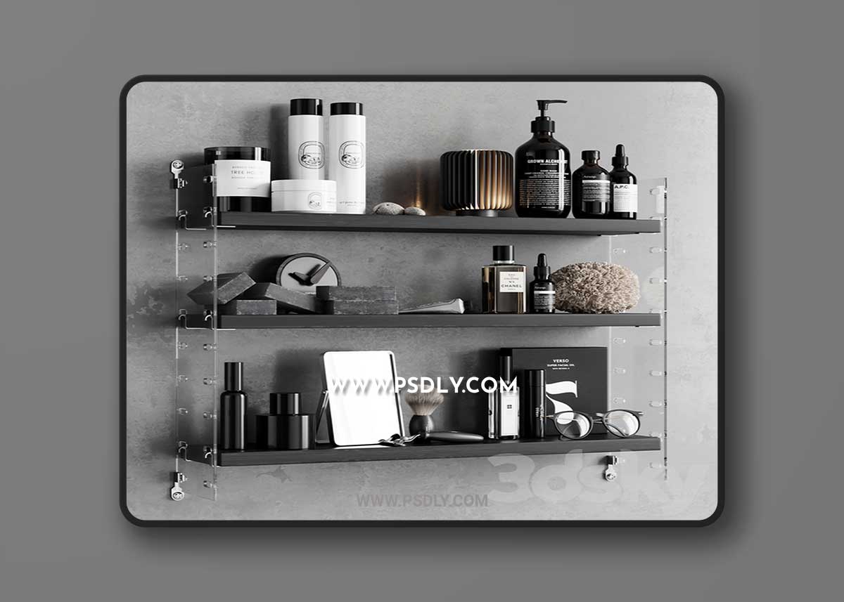 Bathroom Accessories 6 3D Model