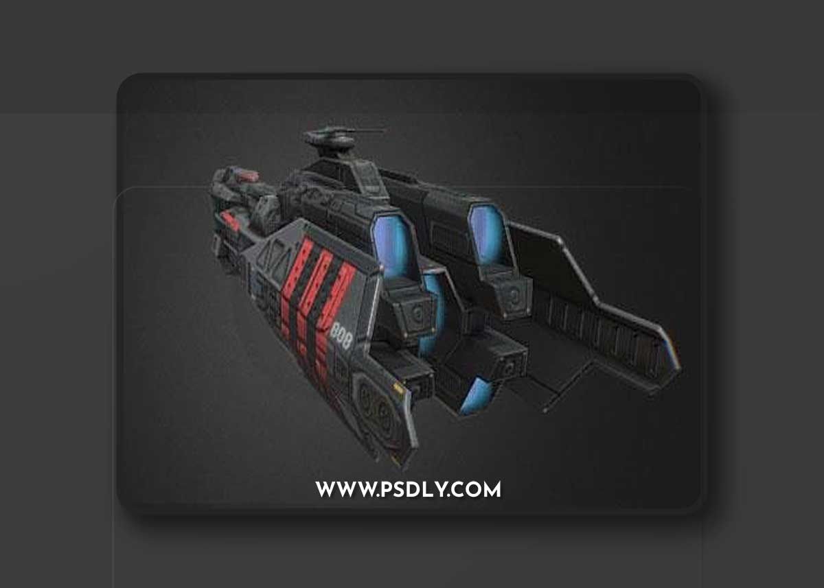 Battleships - Falcatus 3D Model