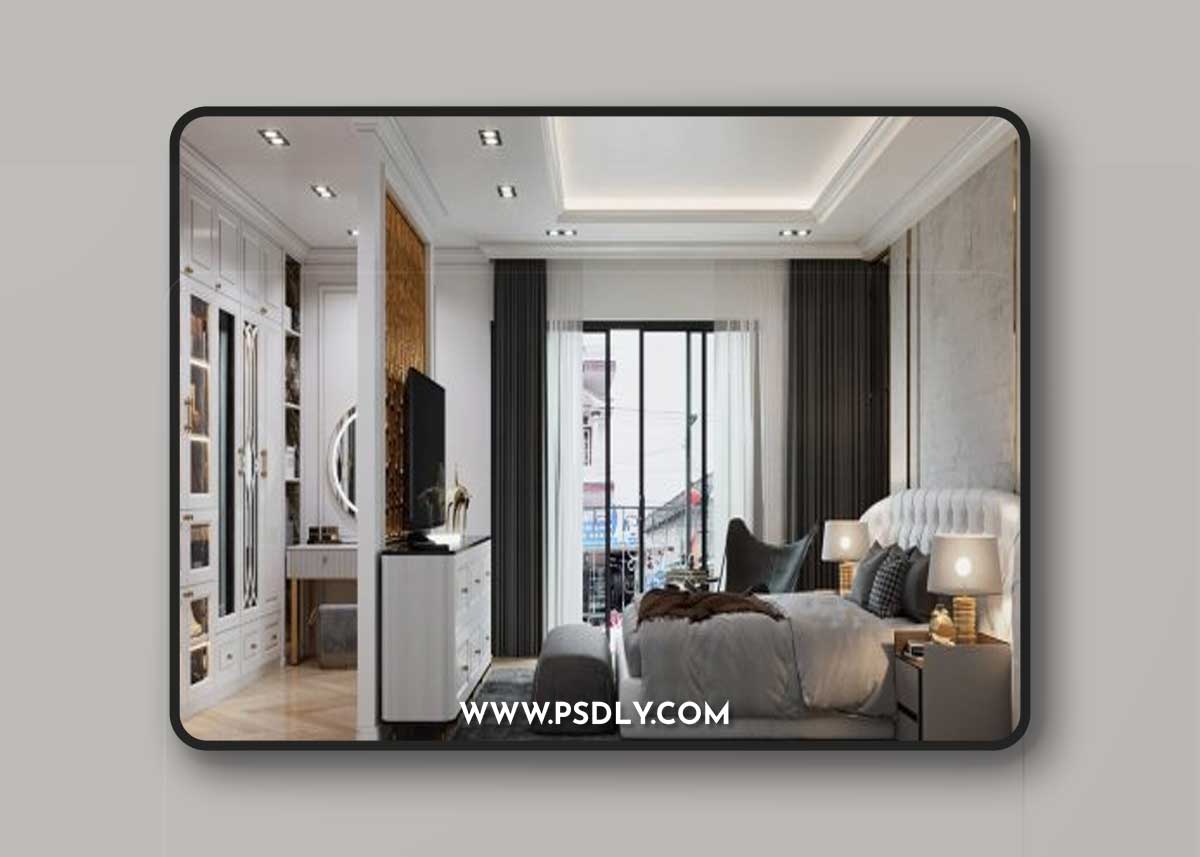 Bedroom Interior By Canh Dao 3D Model