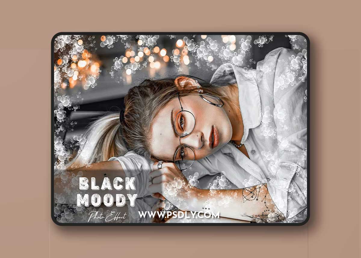 Black Moody Photoshop Action