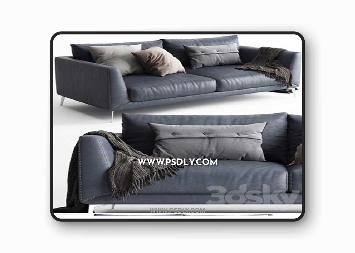 BoConcept Fargo Sofa 2 Seats 3D Model