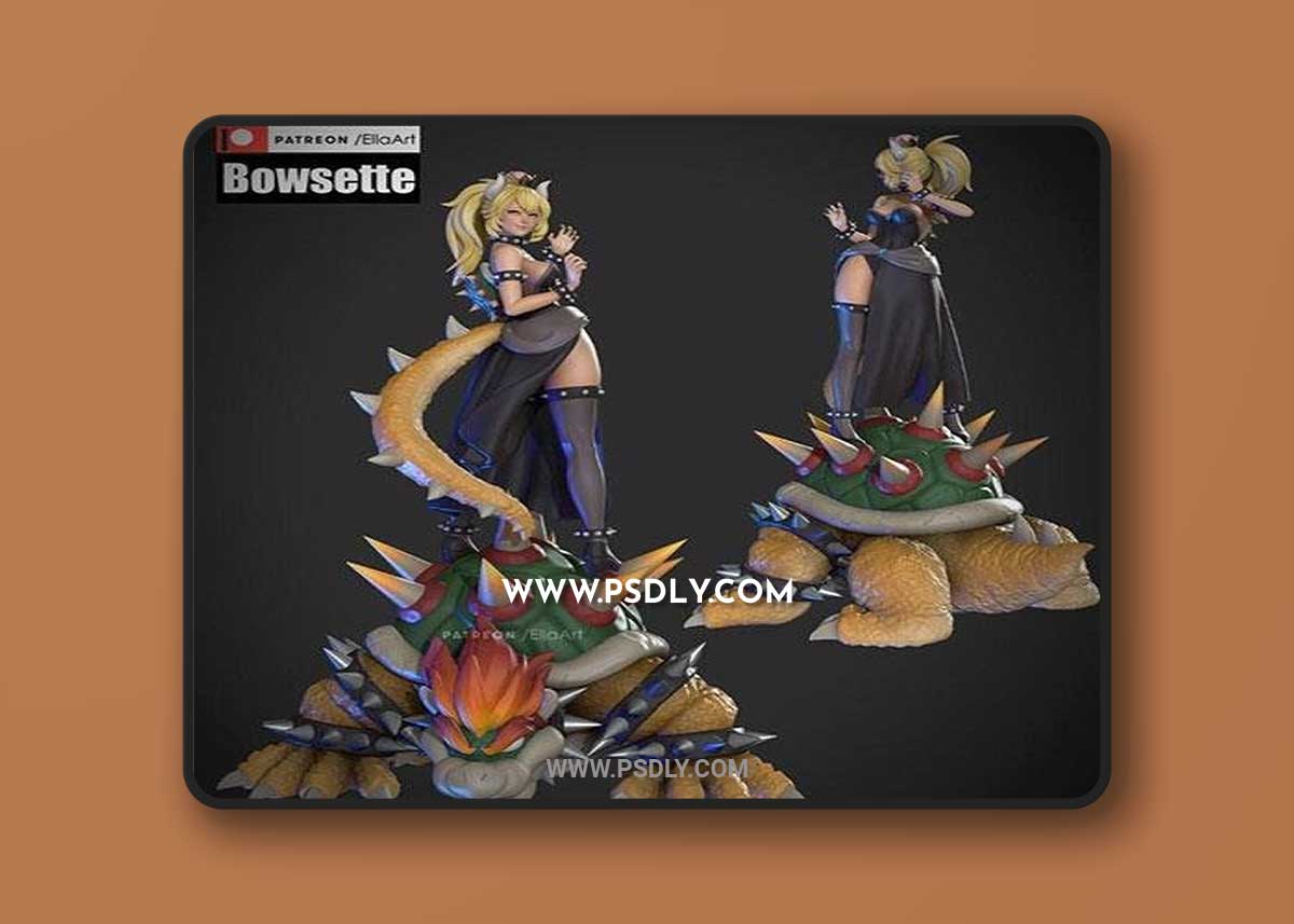 Bowsette 3D Print Model