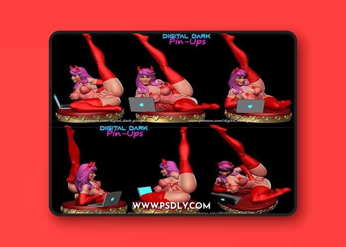 Camgirl Lucy Pin Up 3D Print Model