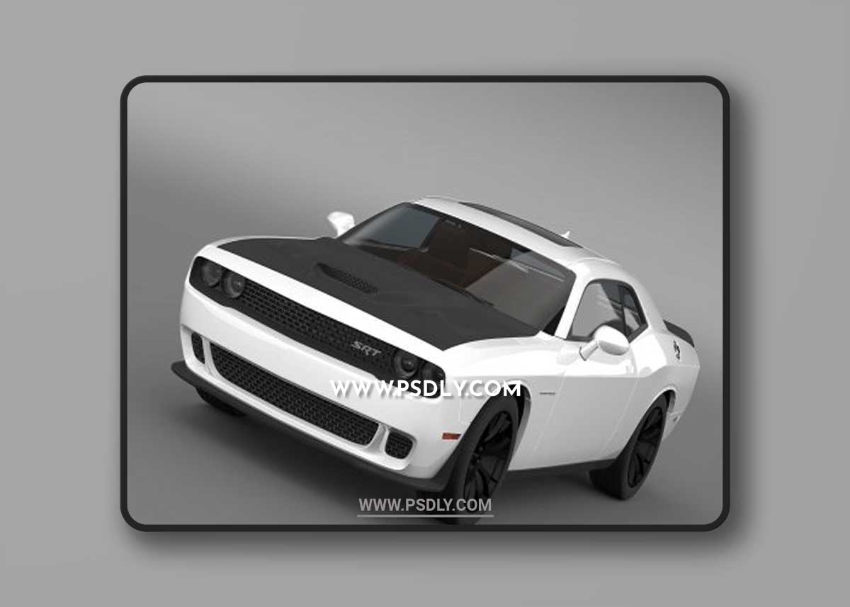 Cgtrader - Dodge Challenger SRT Hellcat Supercharged LC 2015