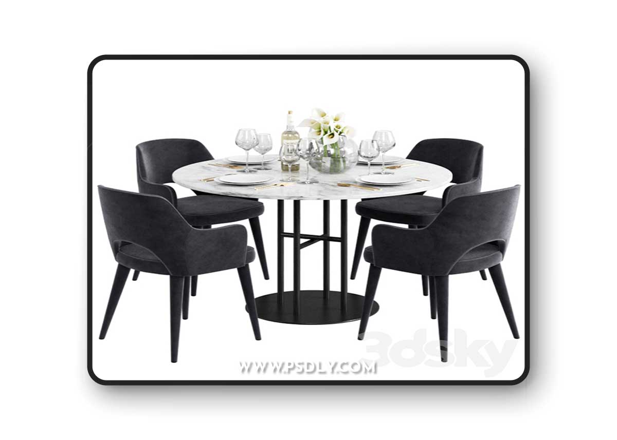 Coco Republic Flex Dining Table & Astor Carver Dining Chair