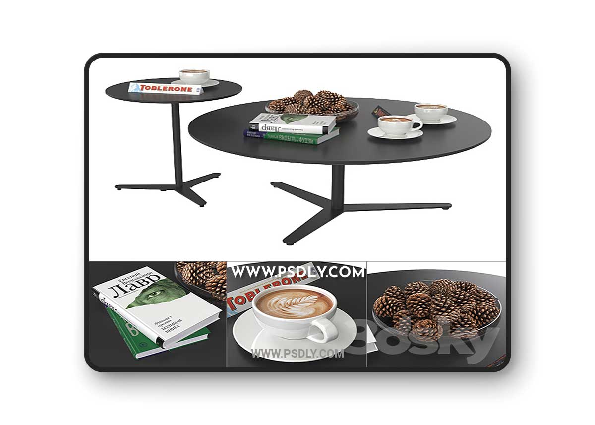 Coffee tables Signal Lecco 3D Model