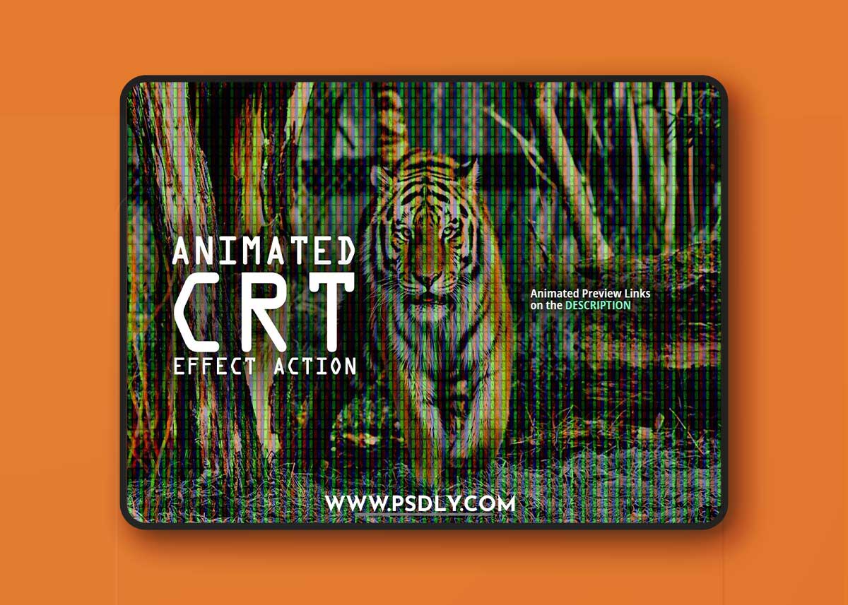 CreativeMarket - Animated CRT Display Effect Action 7298813