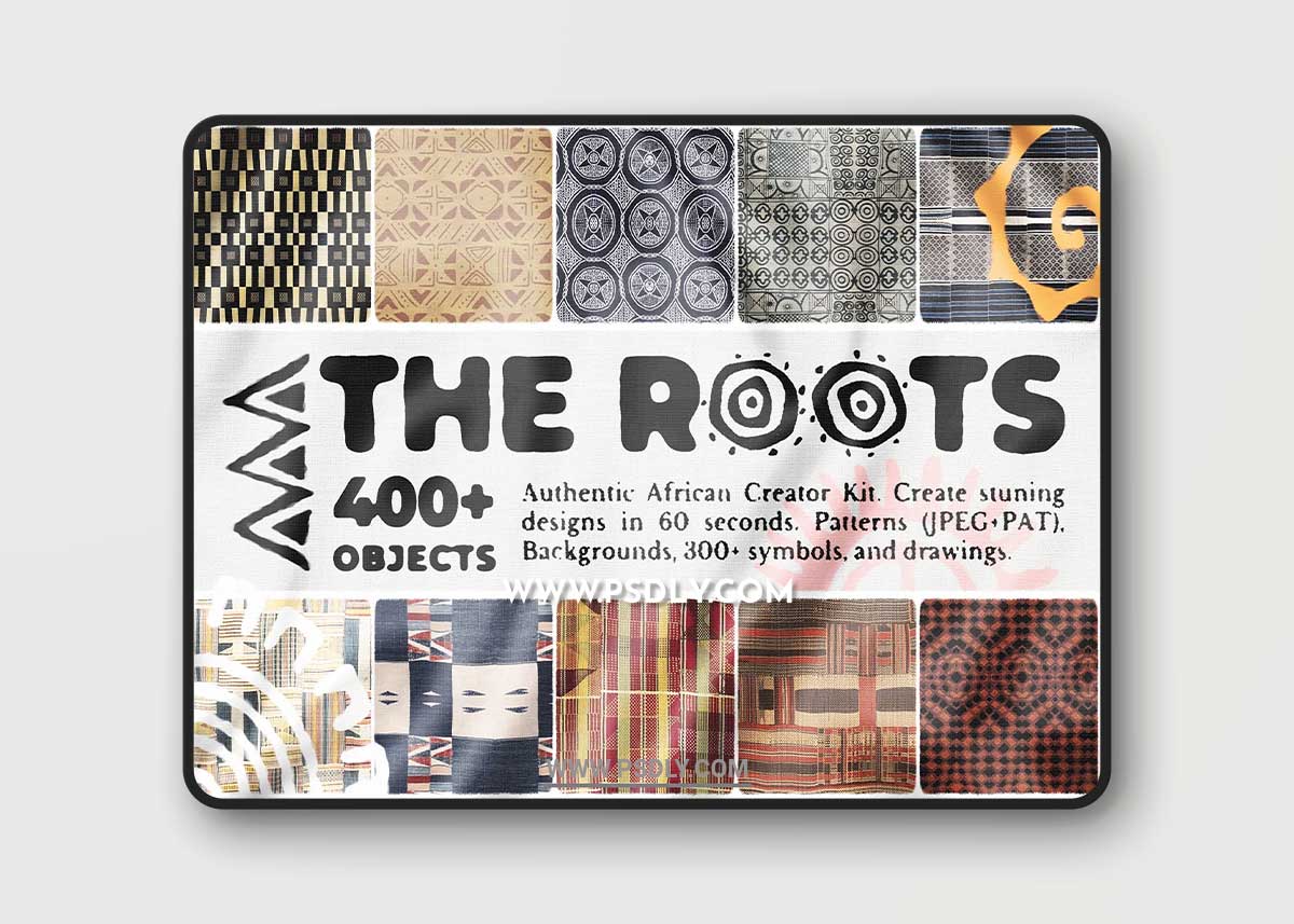 CreativeMarket - Authentic African Patterns, Symbols 7031687