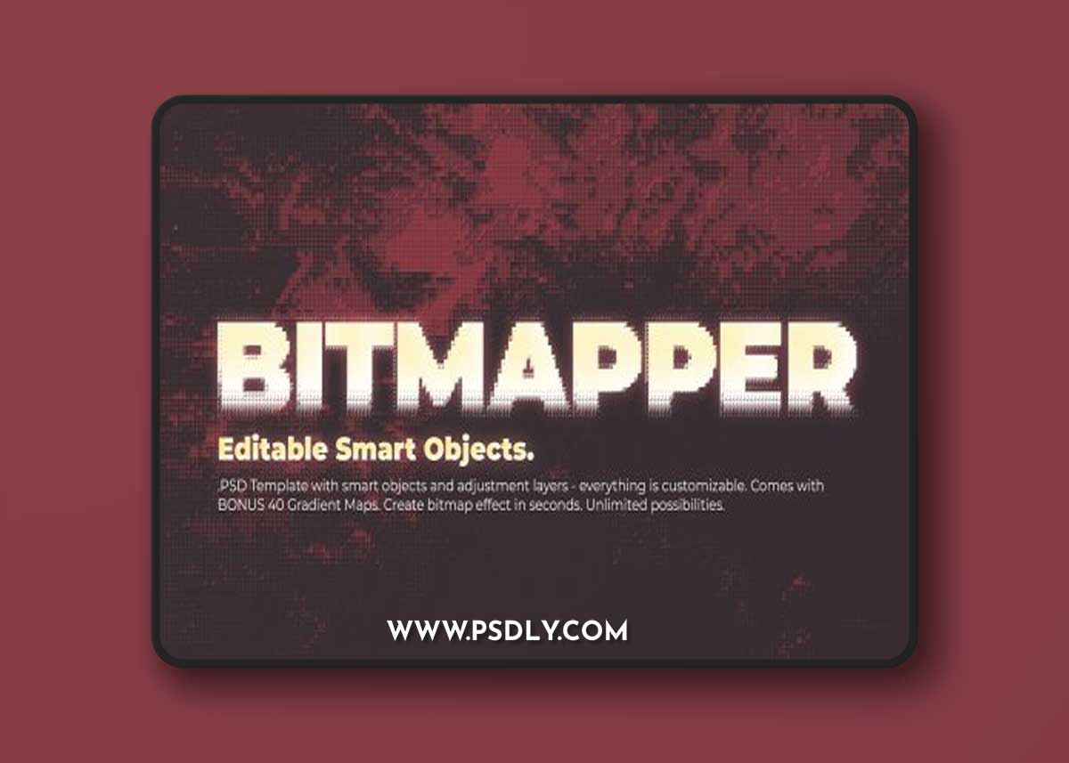CreativeMarket - Bitmapper PSD Template 7287737