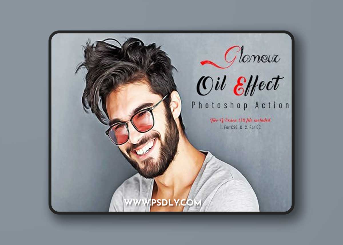 CreativeMarket - Glamour Oil Effect Photoshop Action 7318824