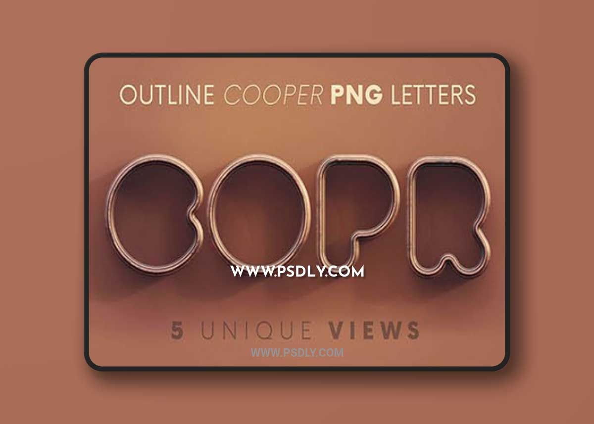CreativeMarket - Outline Cooper - 3D Lettering 7255585