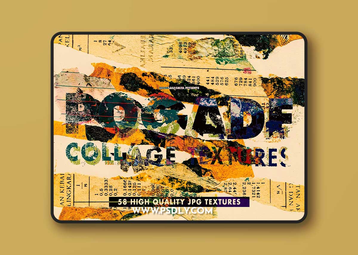 CreativeMarket - Pogade: 58 High Res Collage Textures 5307184