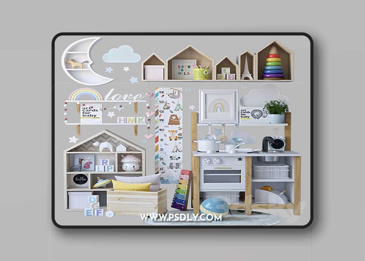 Decor for the nursery 2 3D Model