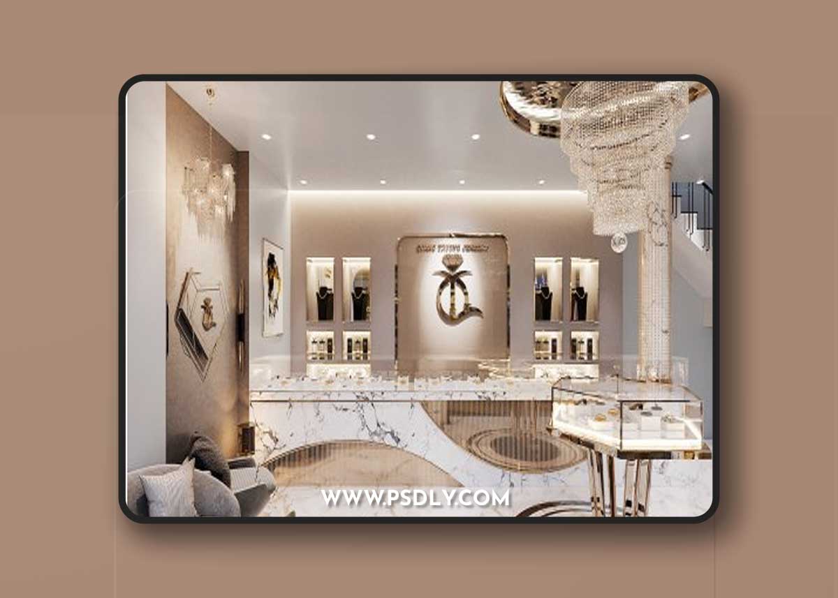 Diamond Store Interior By Vu Huy Hien 3D Model