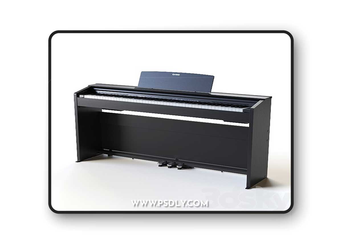 Digital piano CASIO PX-870 BK Privia 3D Model