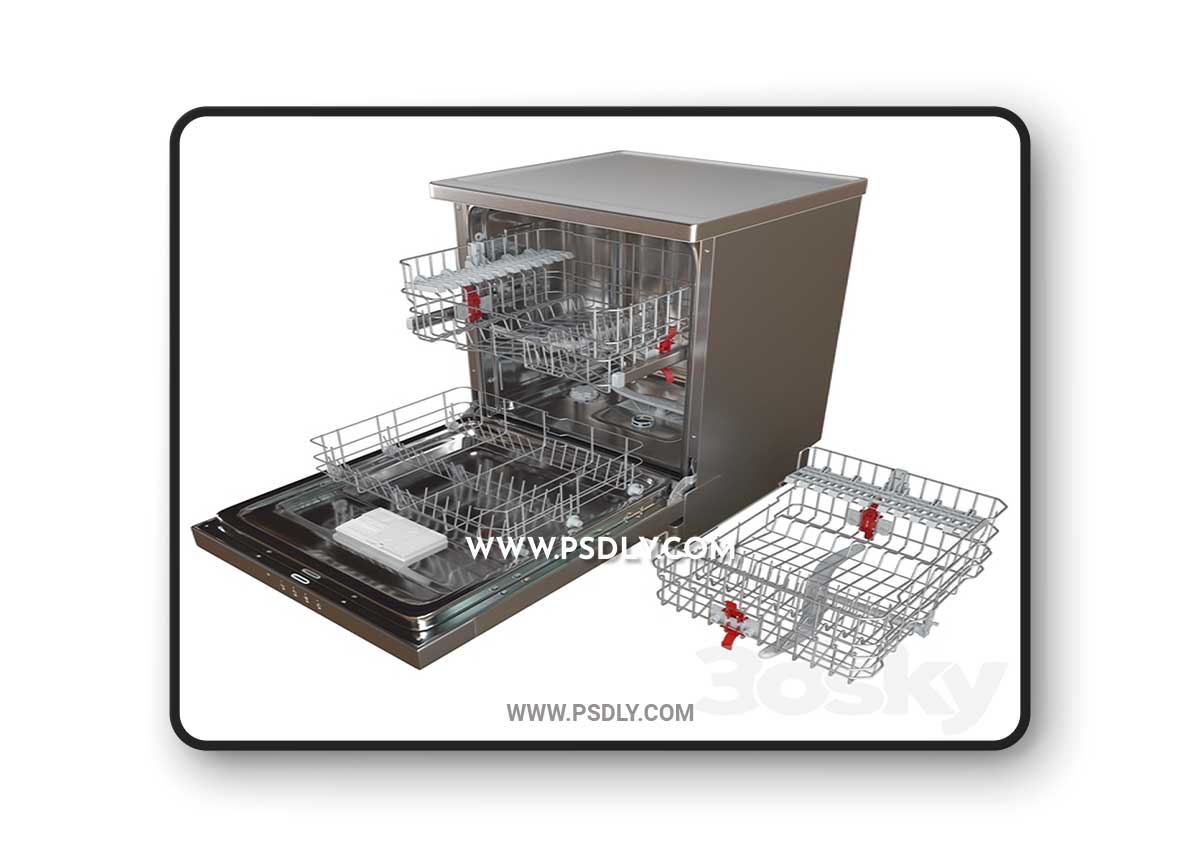 Dishwasher HOTPOINT ARISTON 3D Model