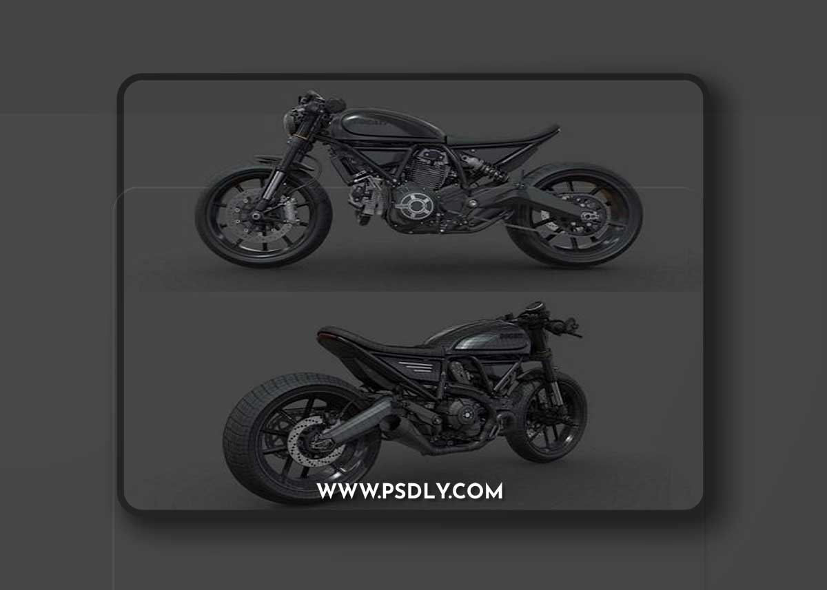 Ducati Scrambler by ZeusCustom 3D Model
