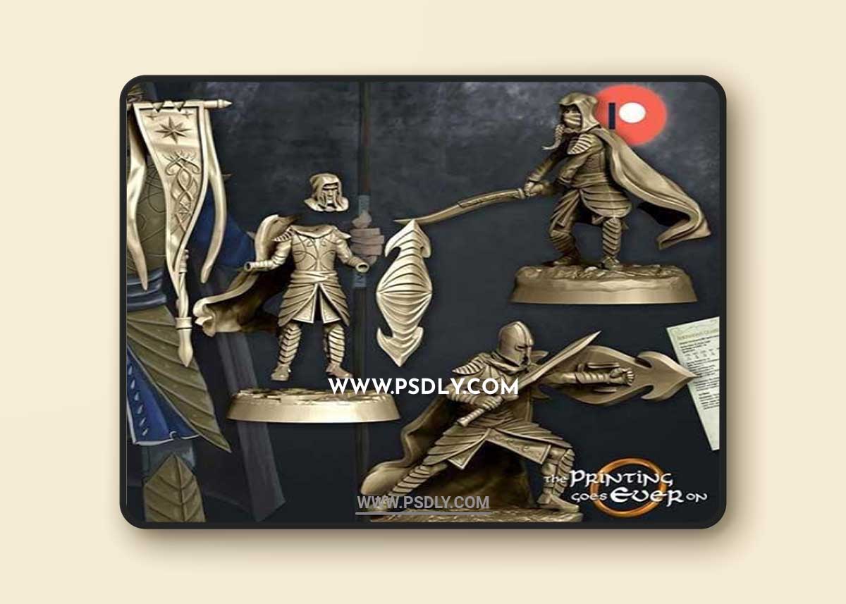 Elven Guards Modular 3D Print Model