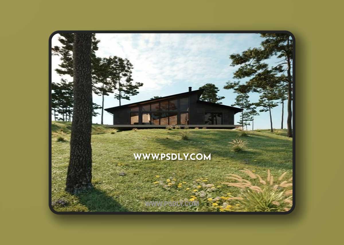 Exteriors House Scene 3D Model