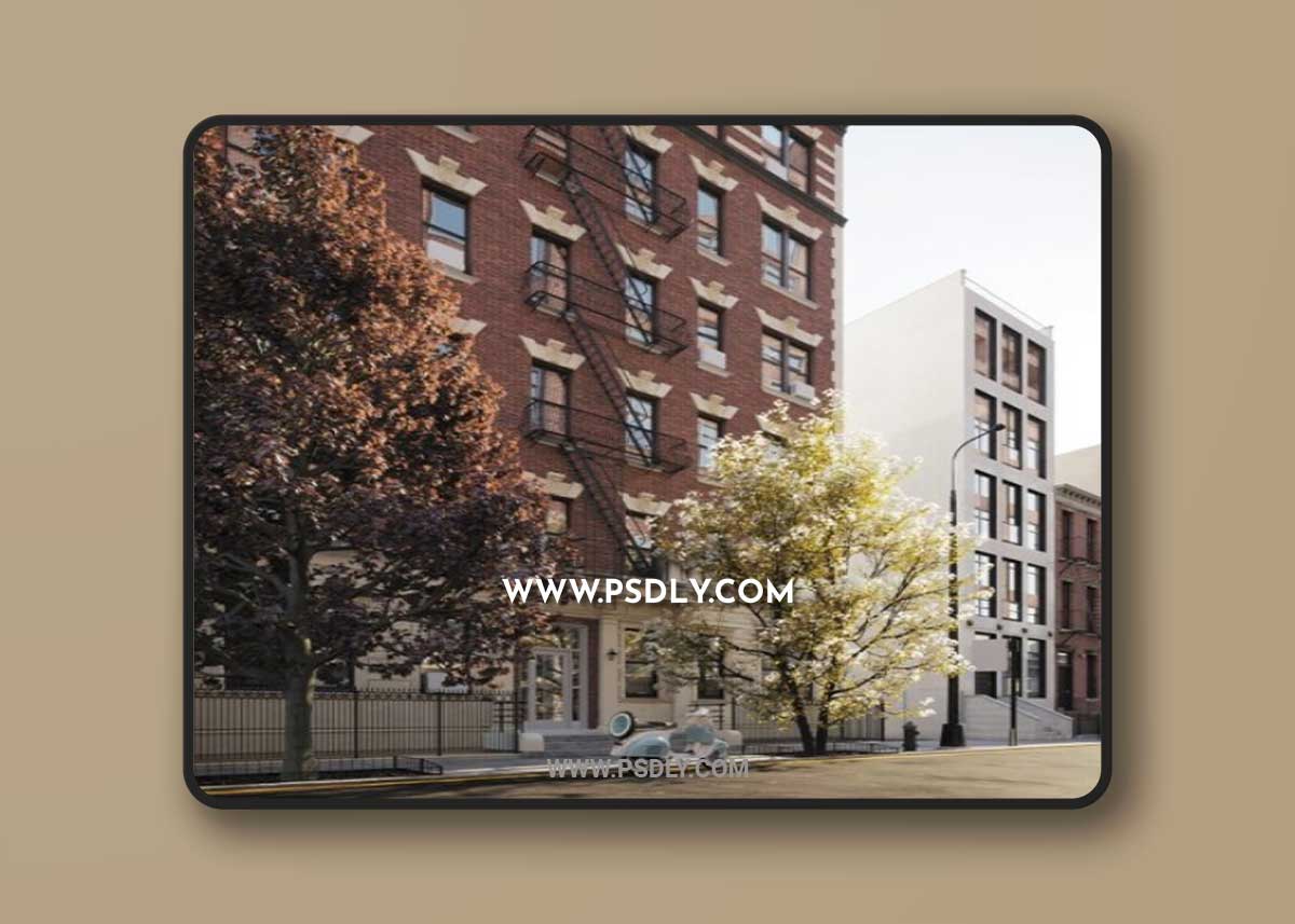 Exteriors New York Scene 3D Model