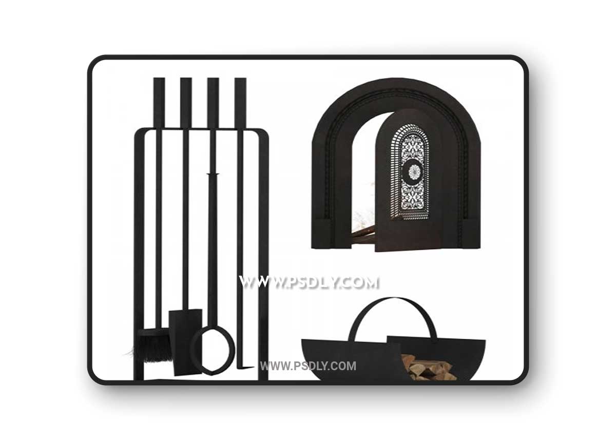 Fireplace Accessories 3D Model