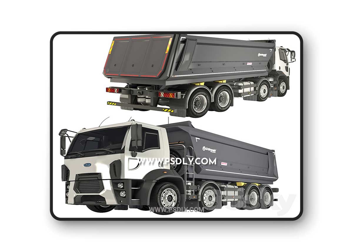 Ford Trucks 4142D DC dump truck 3D Model