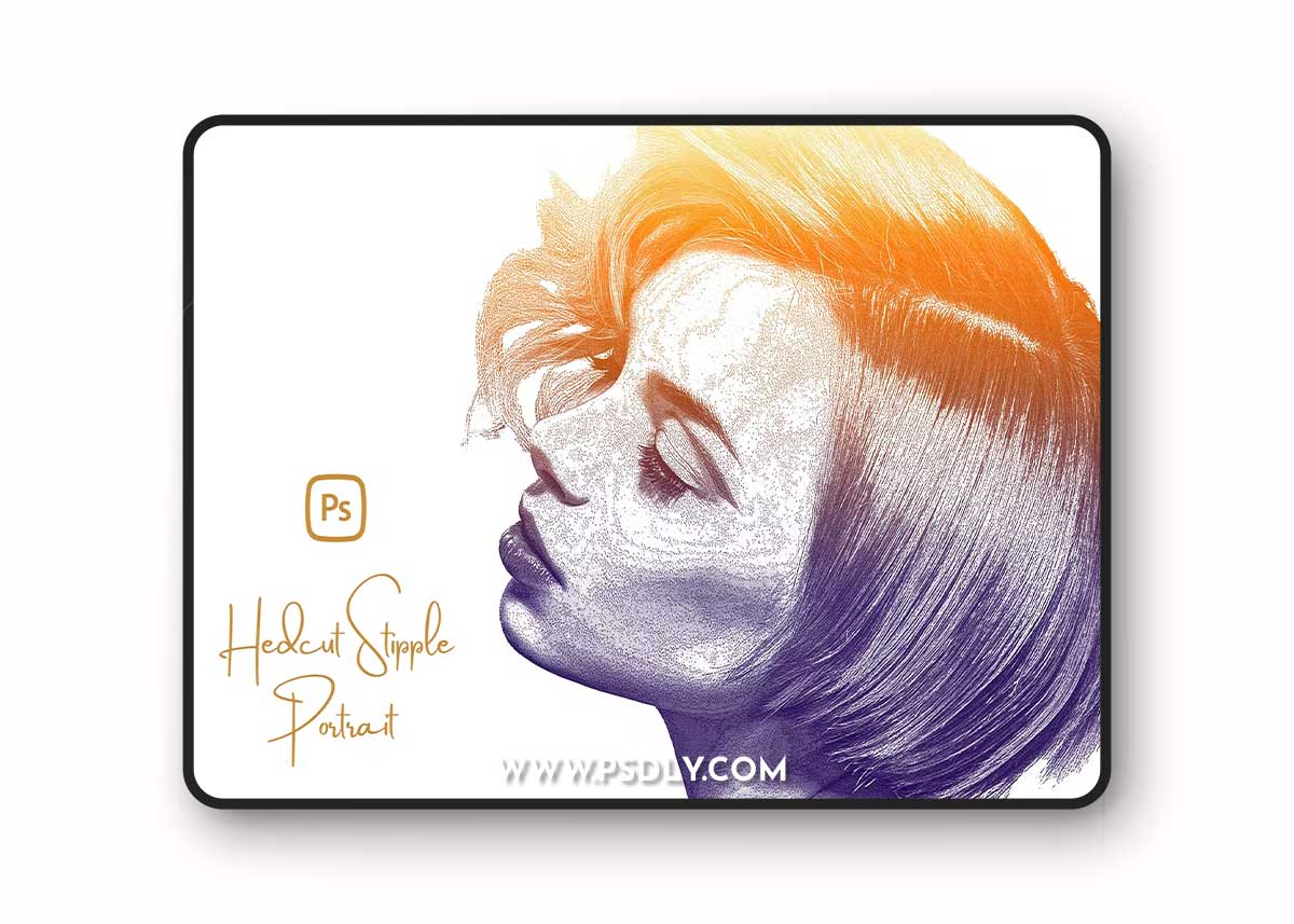 Hedcut Stipple Portrait