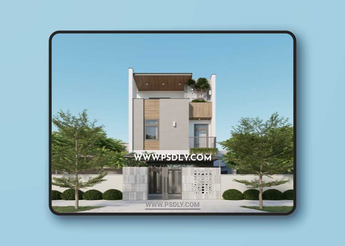 House Exterior By Tran Vinh 3D Model