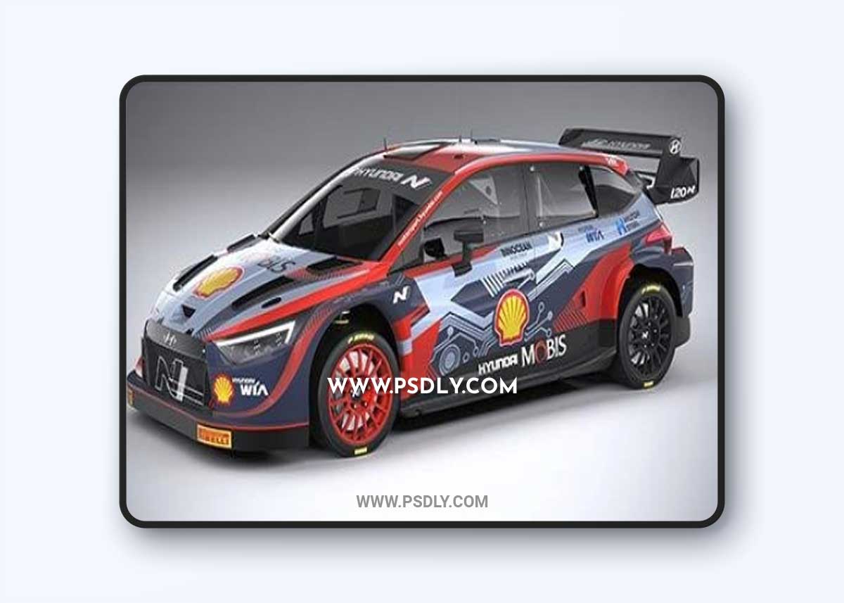 Hyundai i20 N WRC Rally1 2022 3D Model