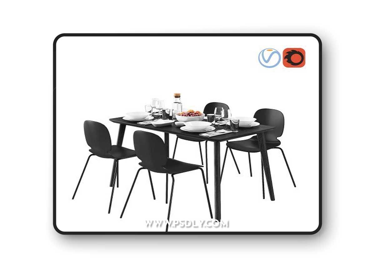 IKEA LISABO and SVENBERTIL 3D Model