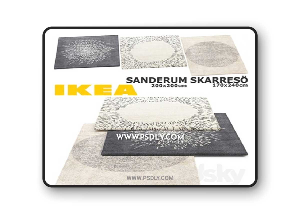 IKEA SANDERUM, SKARRESO (SANDERUM, SKARRESЁ) RUGS SET