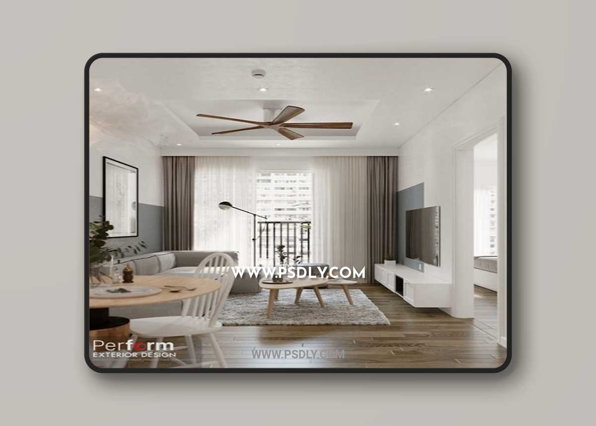 Kitchen - Livingroom Scene By DaoTung