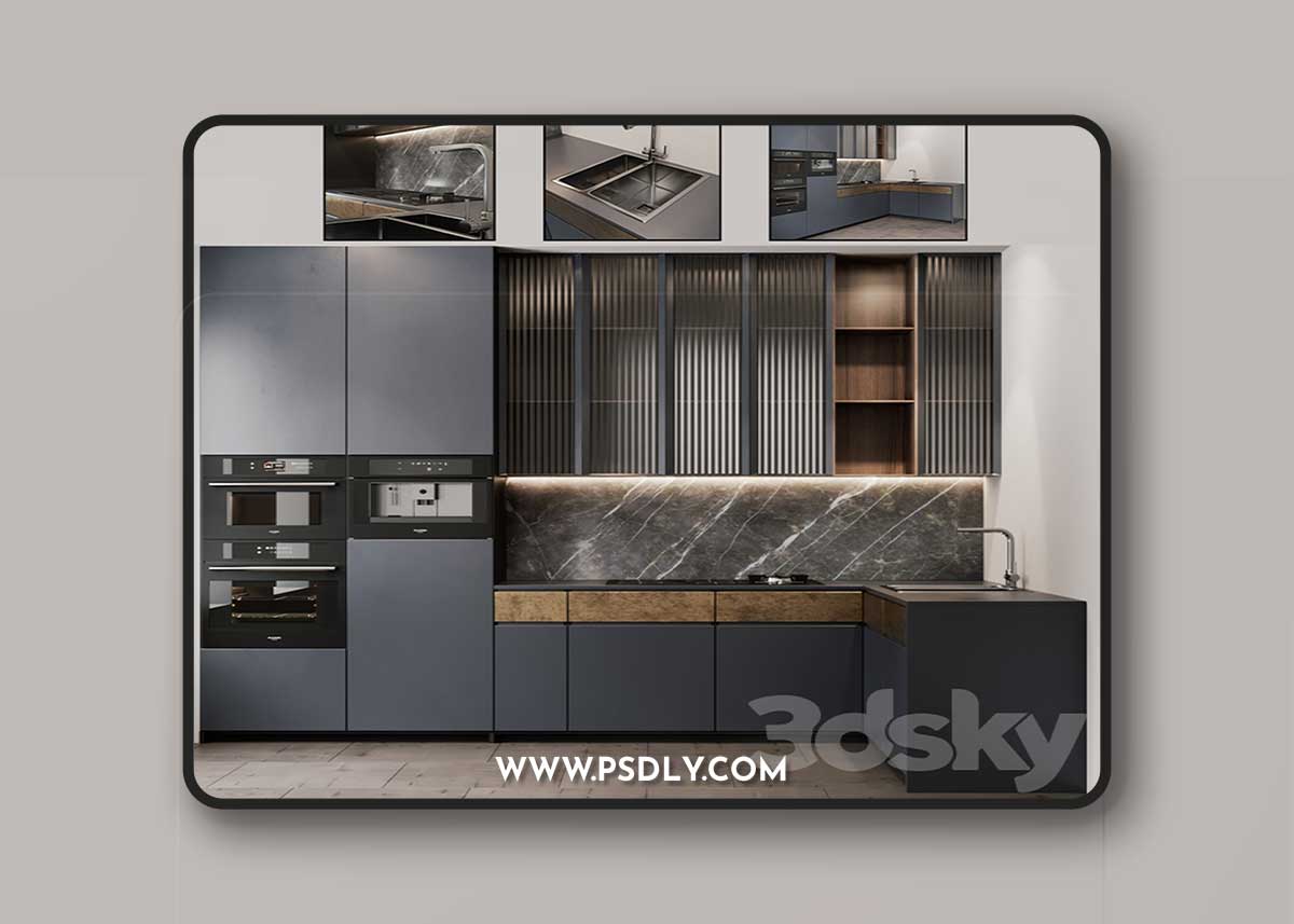Kitchen modern 13 3D Model
