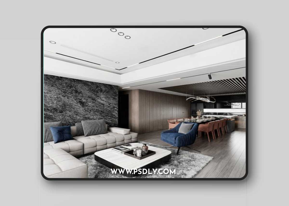 Kitchen – Livingroom By Tuan Anh Nguyen 3D Model