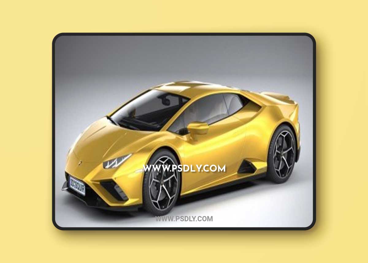 Lamborghini Huracan Evo RWD 2021 3D Model