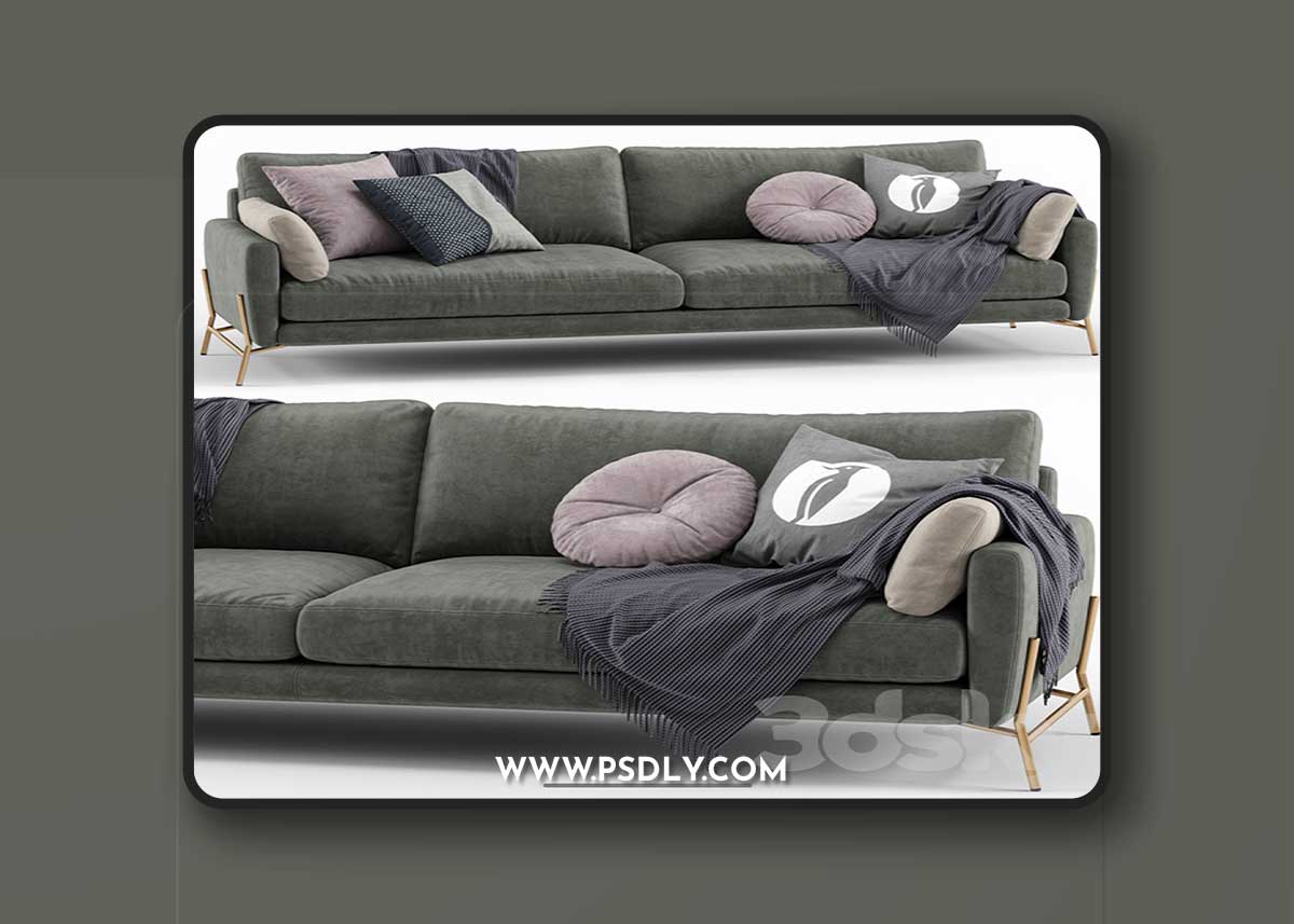 Le Marais 3seater maxi sofa – Calligaris 3D Model