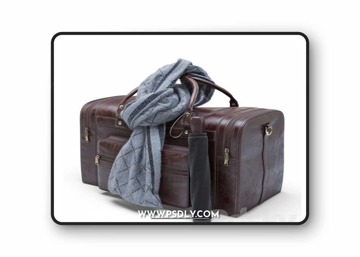 Leather Military Duffle Bag 3D Model