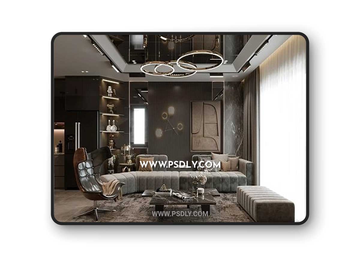 Living Room Interior by Nguyen Thanh Huong 3D Model