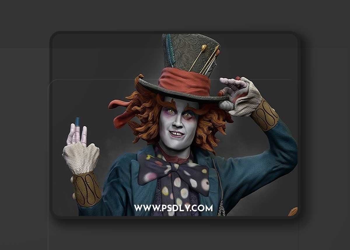Mad Hatter 3D Print Model