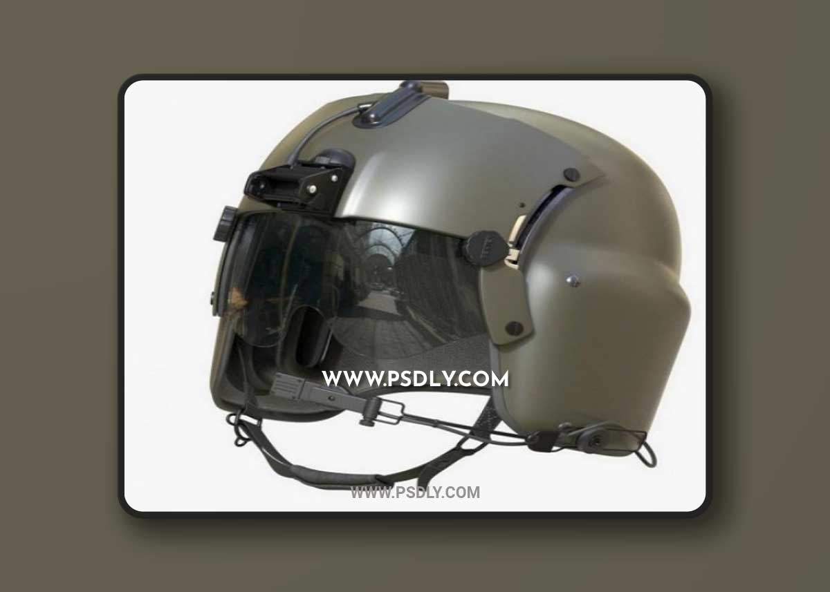 Pilot Helmet Gentex HGU 56P 3D model