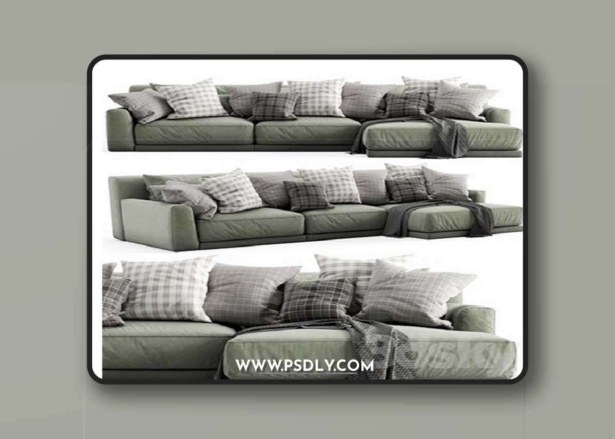 Poliform PARIS SEOUL Chaise Lounge 3D Model