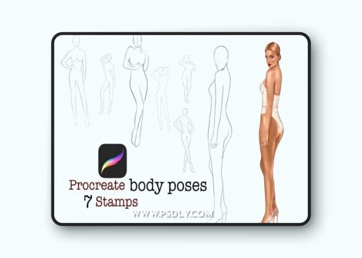 Procreate Pose Stamps