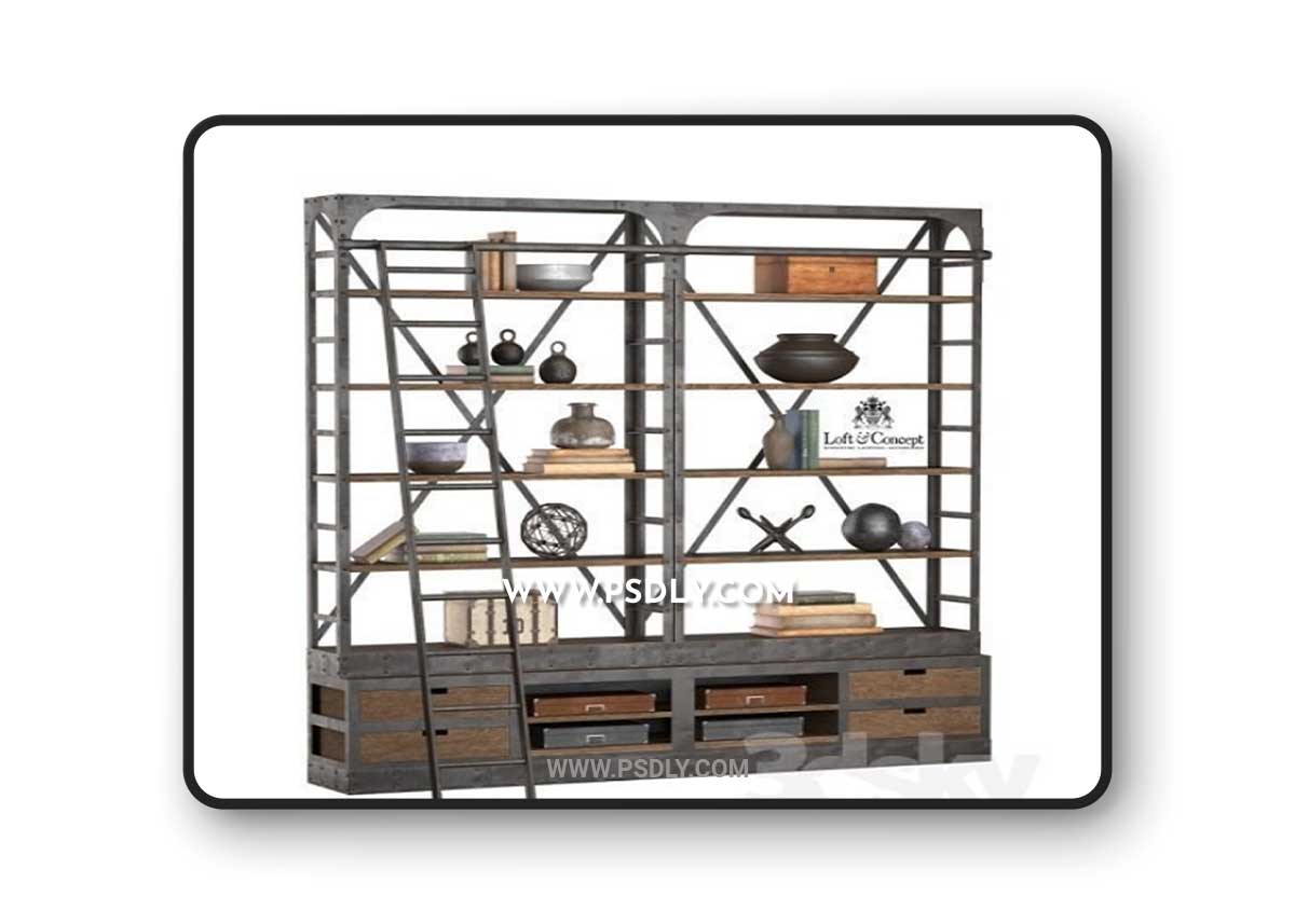 RACK INDUSTRIAL IRON 3d model