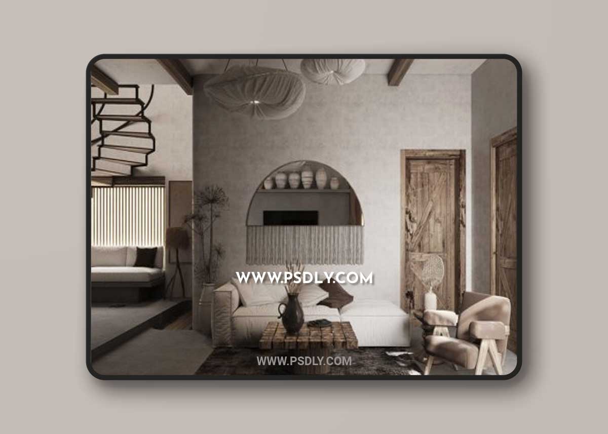 Residential House Interior Scene By Dat Nguyen