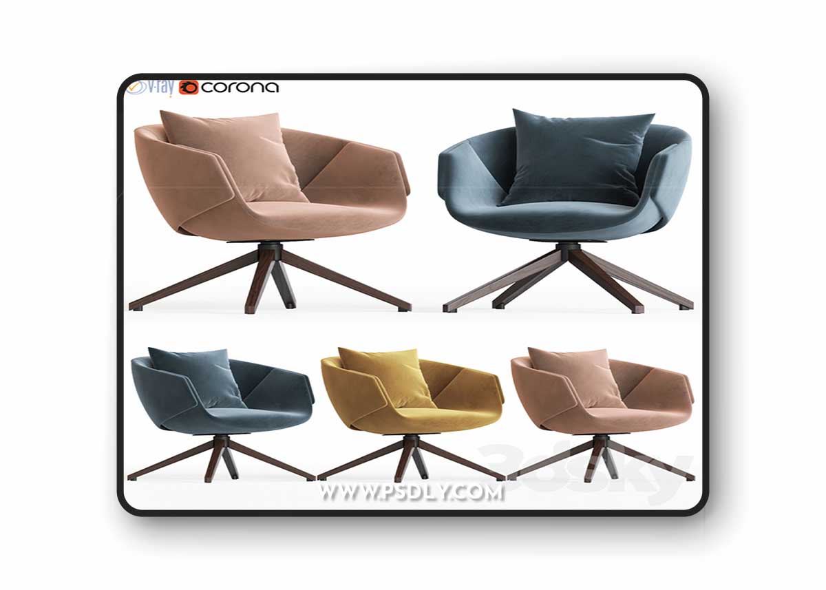 SP01 Anita Armchair 3D Model