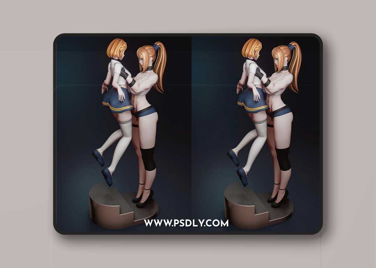 Samus and Zelda 3D Print Model