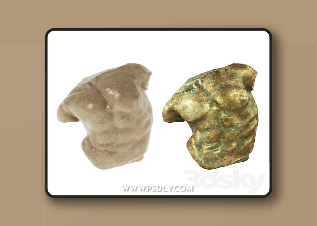 Sculpture Gaddi Torso 3D Model